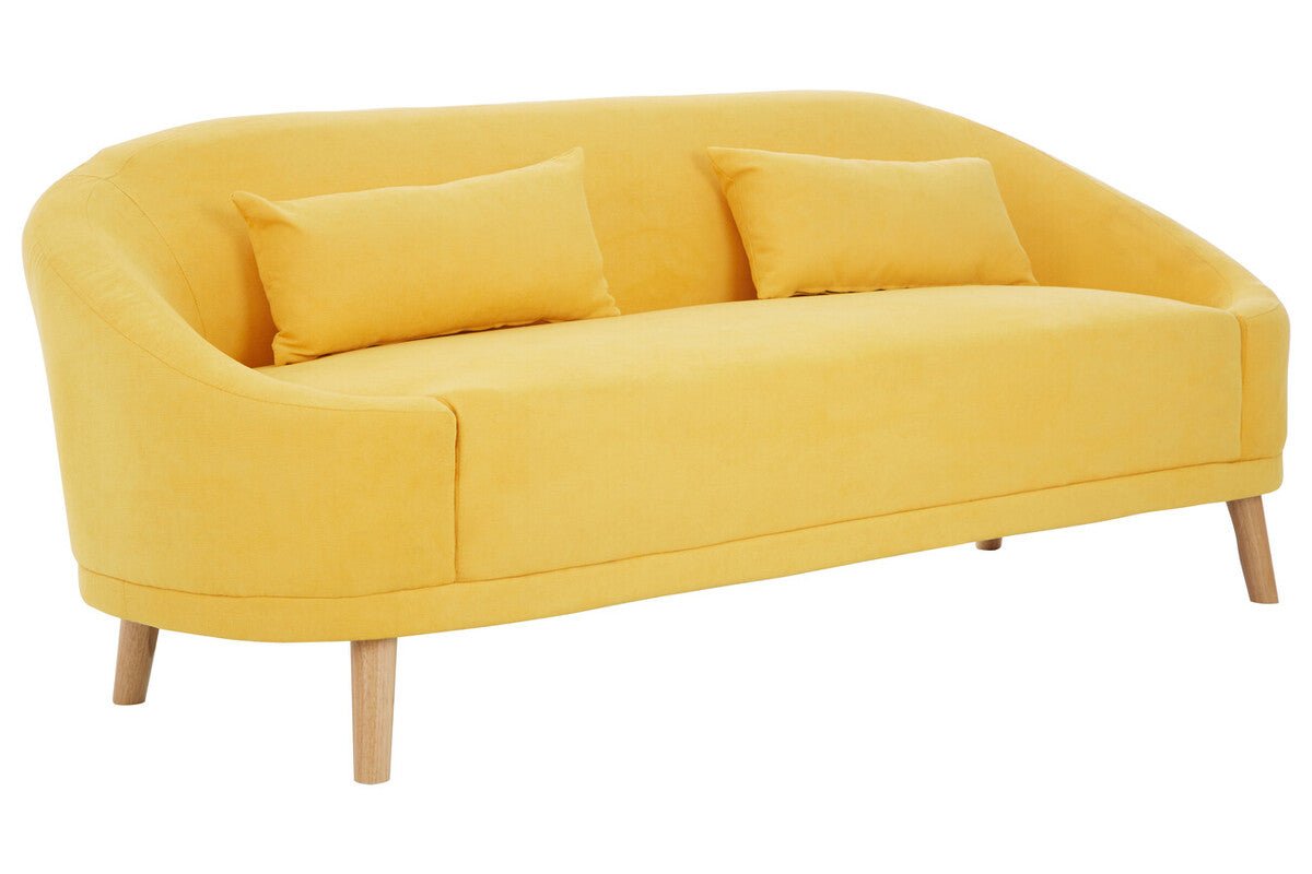Holland Yellow Linen Sofa - Bargainia.com - 