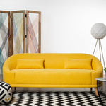 Holland Yellow Linen Sofa - Bargainia.com - 