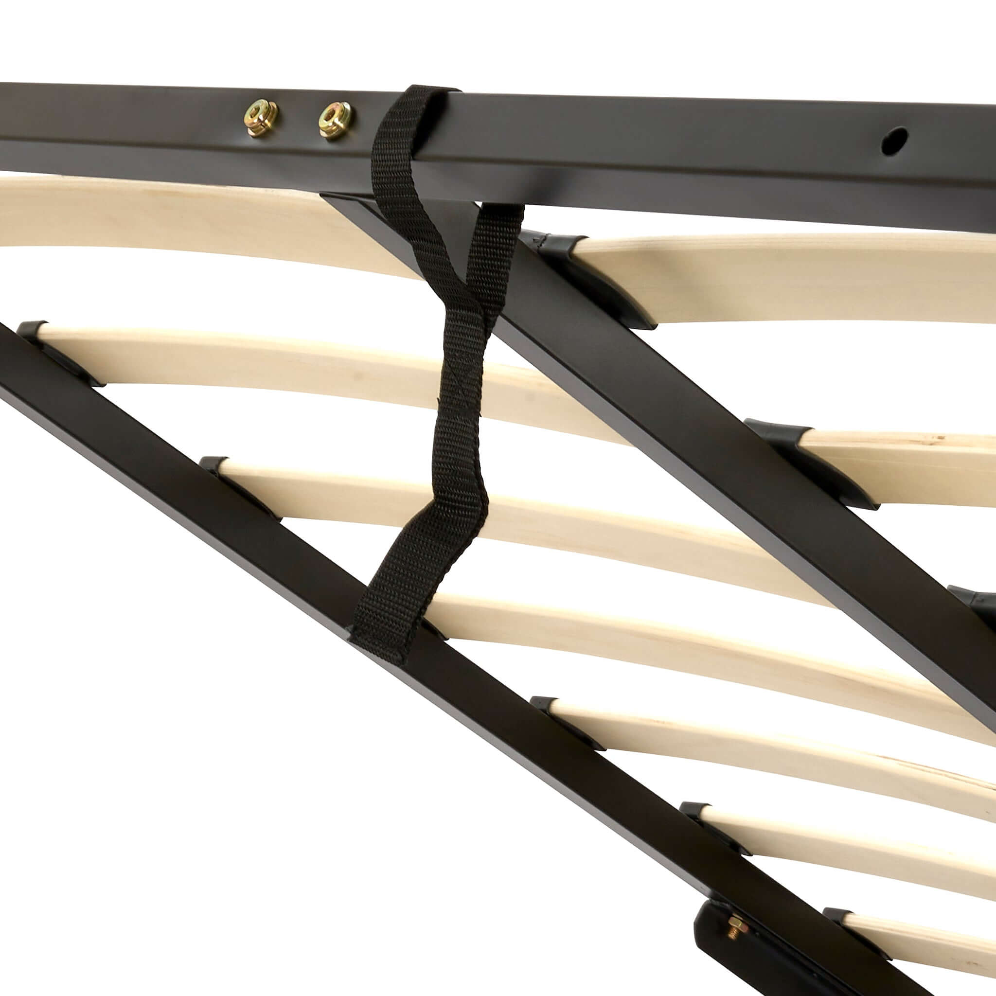 Hollywood Ottoman Bed Frame Faux Leather - Black Clearance