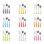 Hot Pink 16Pc Brasserie Cutlery Set - Bargainia.com - 5018705763774
