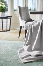 Hush Solid Aqua Luxury Rug - Bargainia.com - 