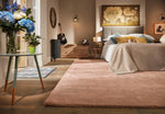 Hush Solid Coral Pink Luxury Rug - Bargainia.com - 