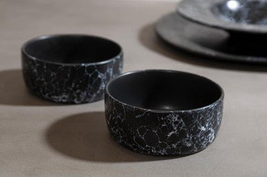 Hygge Black Faux Marble Bowl - Bargainia.com - 5018705452661