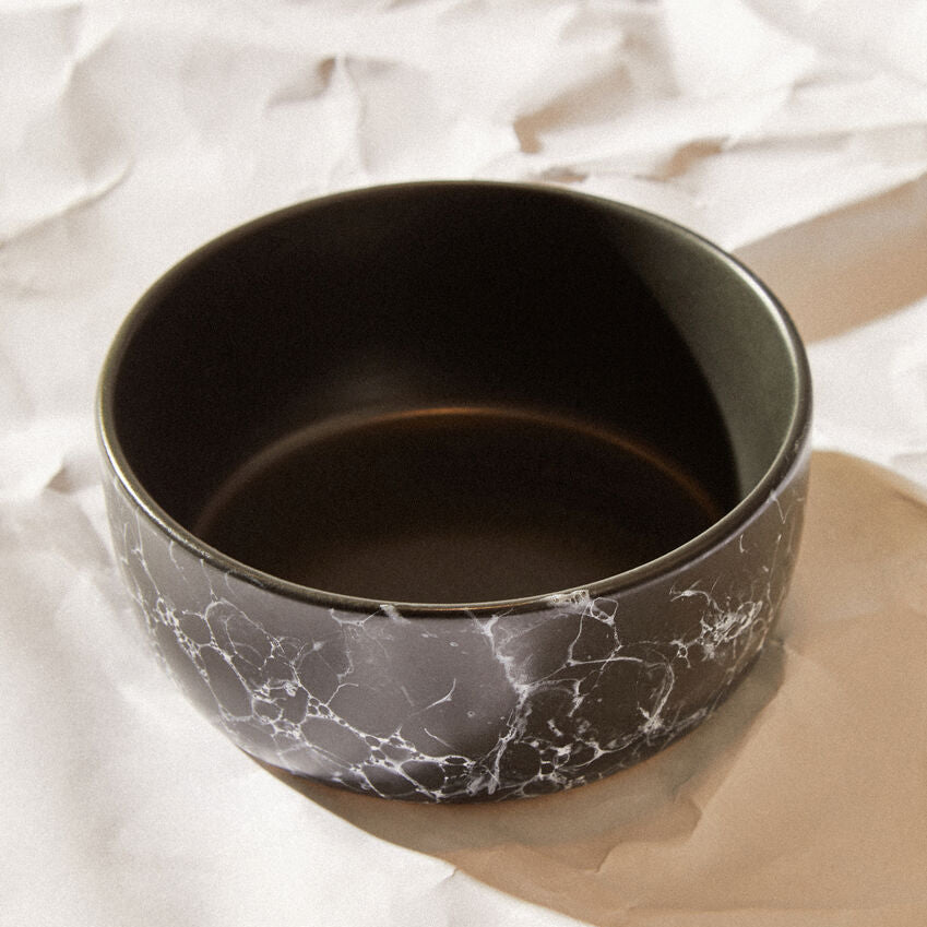 Hygge Black Faux Marble Bowl - Bargainia.com - 5018705452661