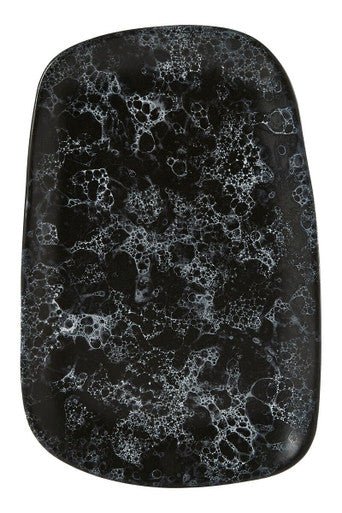 Hygge Large Black Marble Effect Serving Platter - Bargainia.com - 5018705452722