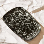 Hygge Large Black Marble Effect Serving Platter - Bargainia.com - 5018705452722