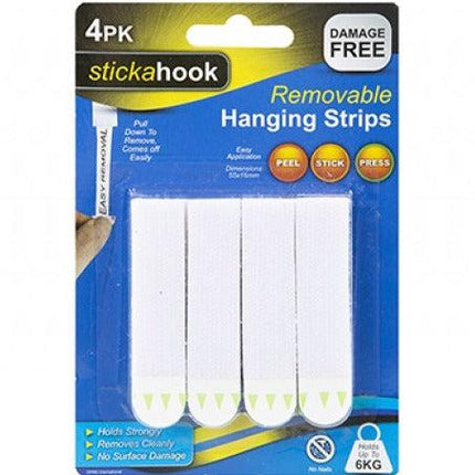 Stickahook Removable Picture Strips - Pack of 4-5050565395412-Bargainia.com