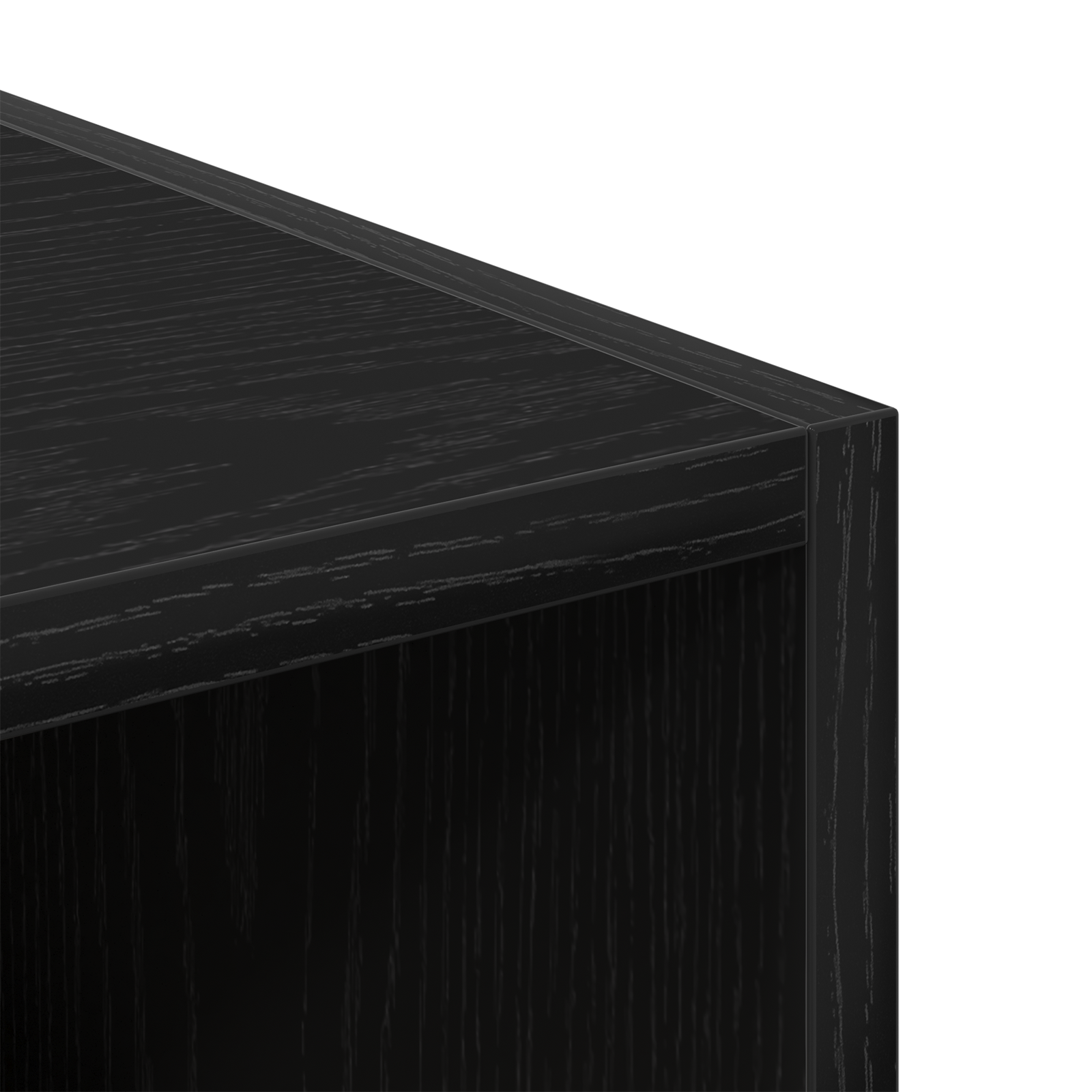 Black Oak Wardrobe - 30x50x200 cm, Made from Engineered Wood