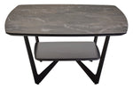 Imperia Grey Ceramic Marble Effect Coffee Table - Bargainia.com - 5018705972374