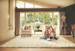 Imperial Ivory Shaggy Pile Wool Rug - Bargainia.com - 