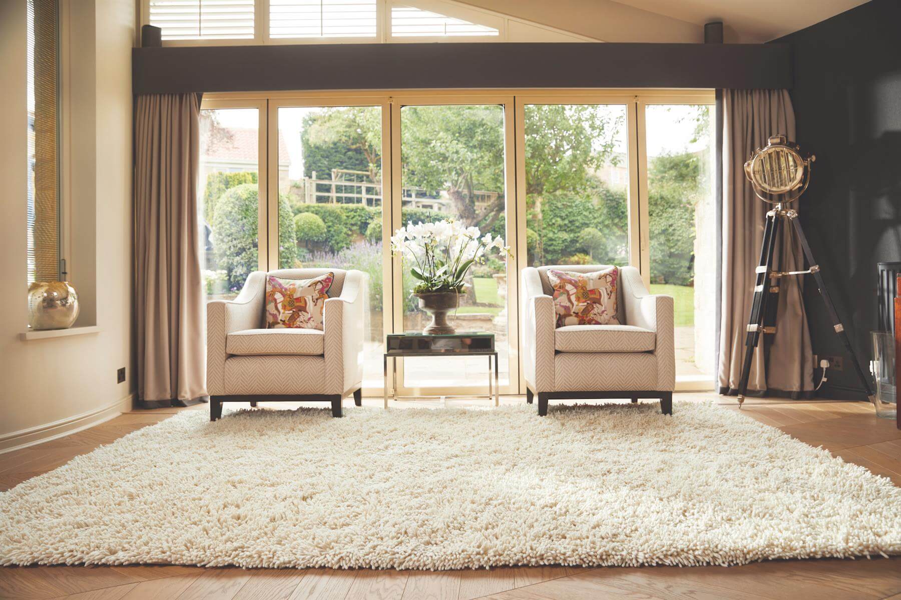 Imperial Ivory Shaggy Pile Wool Rug - Bargainia.com - 5026134835009 - IMPERI_IVORYX_080X150