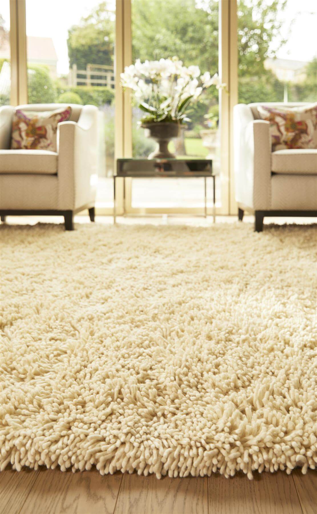 Imperial Ivory Shaggy Pile Wool Rug - Bargainia.com - 5026134835009 - IMPERI_IVORYX_080X150
