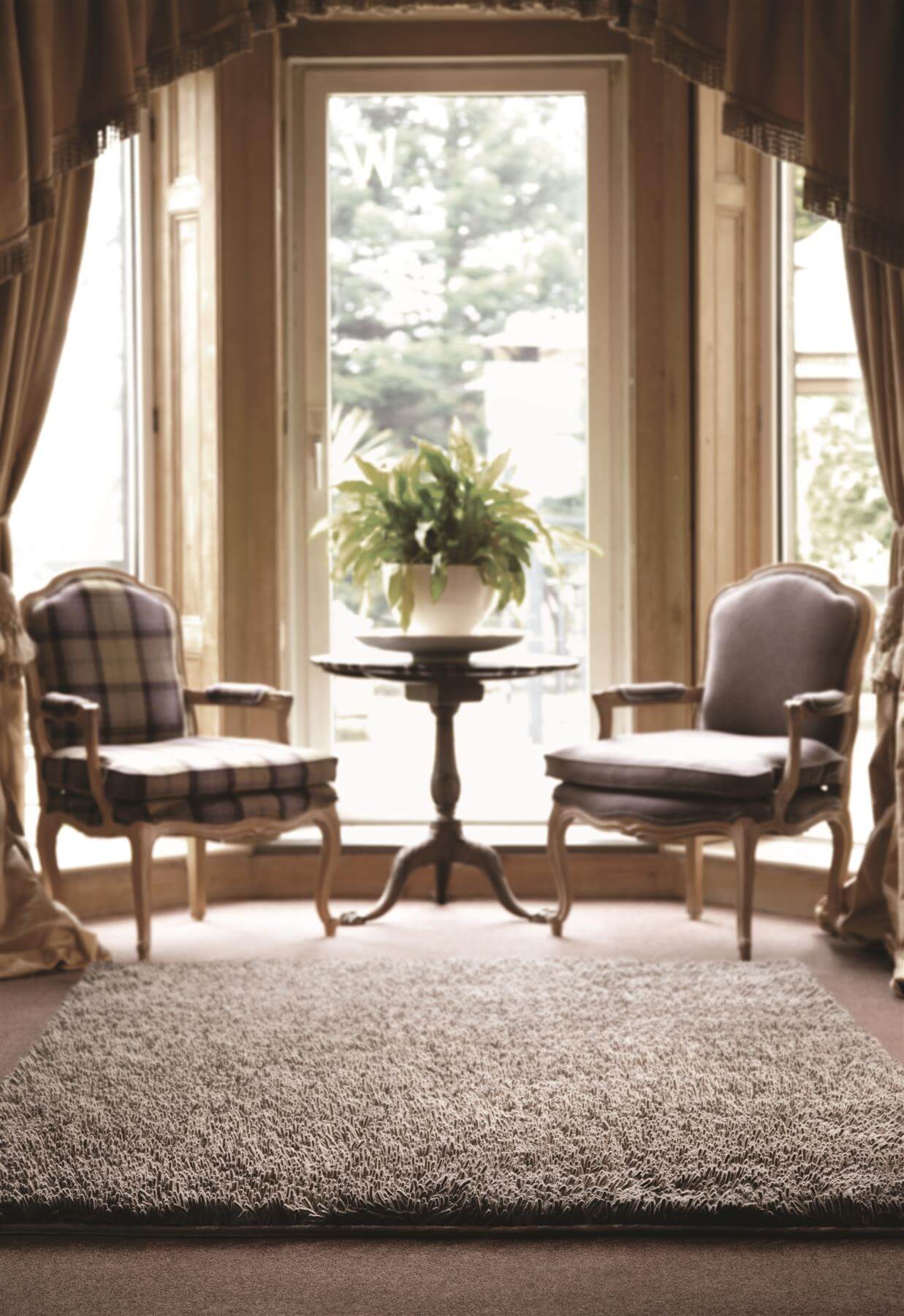 Imperial Mid Grey Mix Shaggy Pile Wool Rug - Bargainia.com - 5026134835245 - IMPERI_MIDMIX_080X150