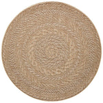 Indoor Outdoor Almendro Round Rug – Chevron Design - Bargainia.com - 