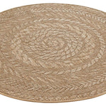 Indoor Outdoor Almendro Round Rug – Chevron Design - Bargainia.com - 