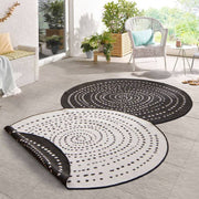 Indoor Outdoor Bali Reversible Round Rug - Bargainia.com - 