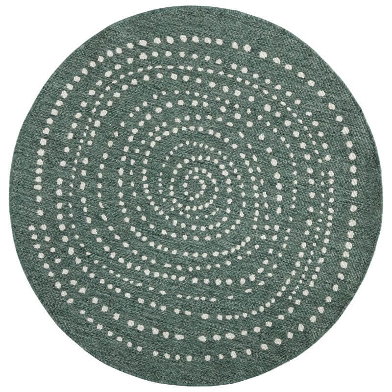 Indoor Outdoor Bali Reversible Round Rug - Bargainia.com - 