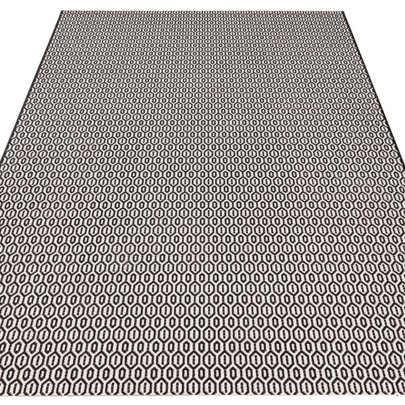 Indoor Outdoor Coin Rug – Geometric Design - Bargainia.com - 4260425285635 - 102474-80x150