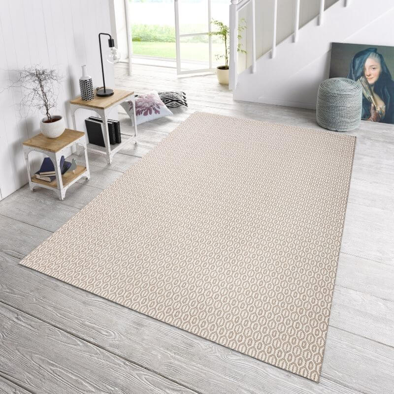 Indoor Outdoor Coin Rug – Geometric Design - Bargainia.com - 4260425285680 - 102475-80x150