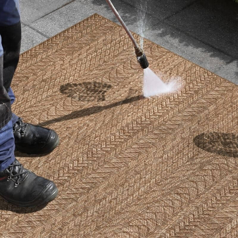 Indoor Outdoor Granado Rug – Chevron Design - Bargainia.com - 4260648234342 - 103995-80x150