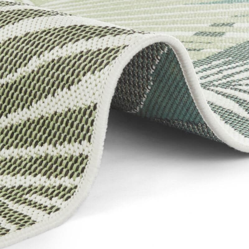 Indoor Outdoor Vai Green Rug – Floral Design - Bargainia.com - 4260628028770 - 103843-80x150