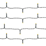 Indoor/Outdoor 8 Function LED Waterproof Fairy Lights with Green Cable (400 Lights - 32M Cable ) - Warm White Lights - Bargainia.com - 