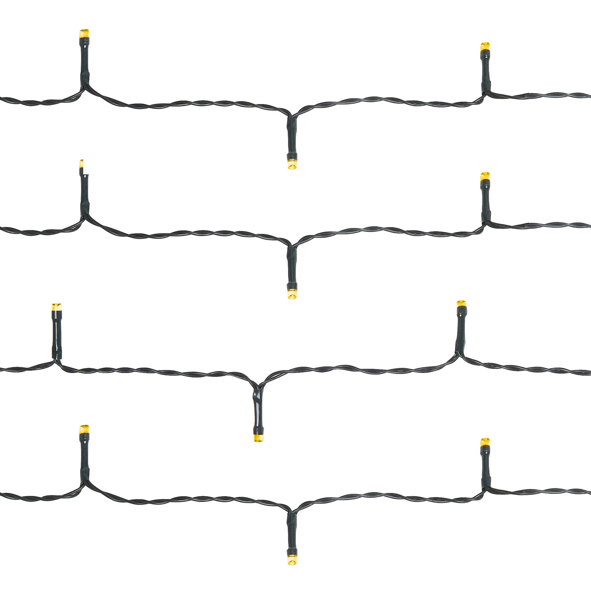 Indoor/Outdoor 8 Function LED Waterproof Fairy Lights with Green Cable (400 Lights - 32M Cable ) - Warm White Lights Lighting Bargainia