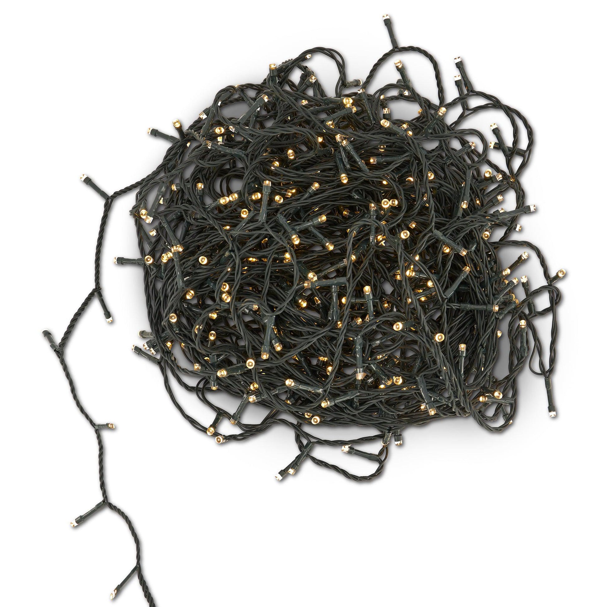 Indoor/Outdoor 8 Function LED Waterproof Fairy Lights with Green Cable (400 Lights - 32M Cable ) - Warm White Lights Lighting Bargainia