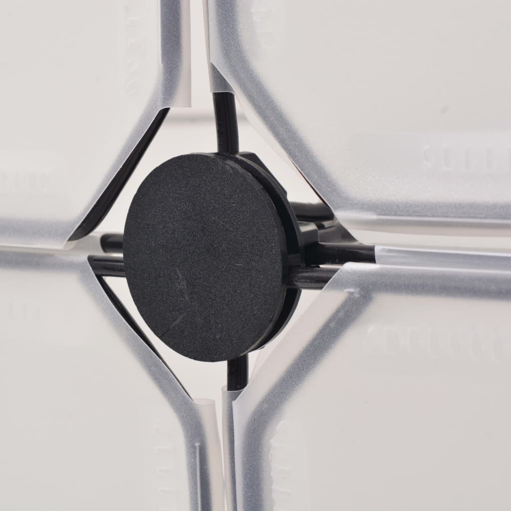 Interlocking Shoe Organiser with 12 Compartments White - Bargainia.com - 