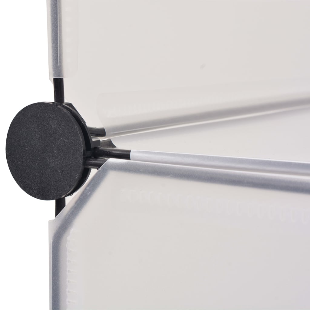 Interlocking Shoe Organiser with 12 Compartments White - Bargainia.com - 