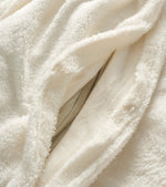 Ivory Cream Teddy Fleece Duvet & Two Pillow Covers Set Super Soft - Hibernate Cosy Collection - Bargainia.com - 