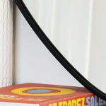 Izumi - Black Metal Irregular Pebble Mirror - 120cm x 90cm - Bargainia.com - 