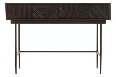 Jakara Black Finish Console Table with 2 Drawers - Bargainia.com - 5018705496399