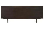 Jakara Black Finish Sideboard with 4 Doors and 3 Drawers - Bargainia.com - 5018705496450