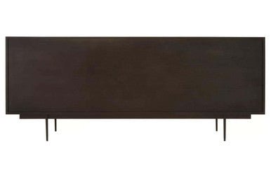 Jakara Black Finish Sideboard with 4 Doors and 3 Drawers - Bargainia.com - 5018705496450