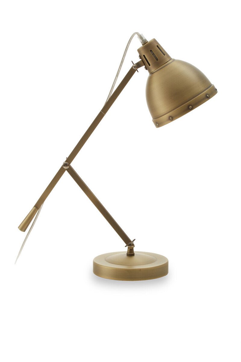 Jasper Adjustable Desk Lamp in Brass Finish - Bargainia.com - 5018705500003