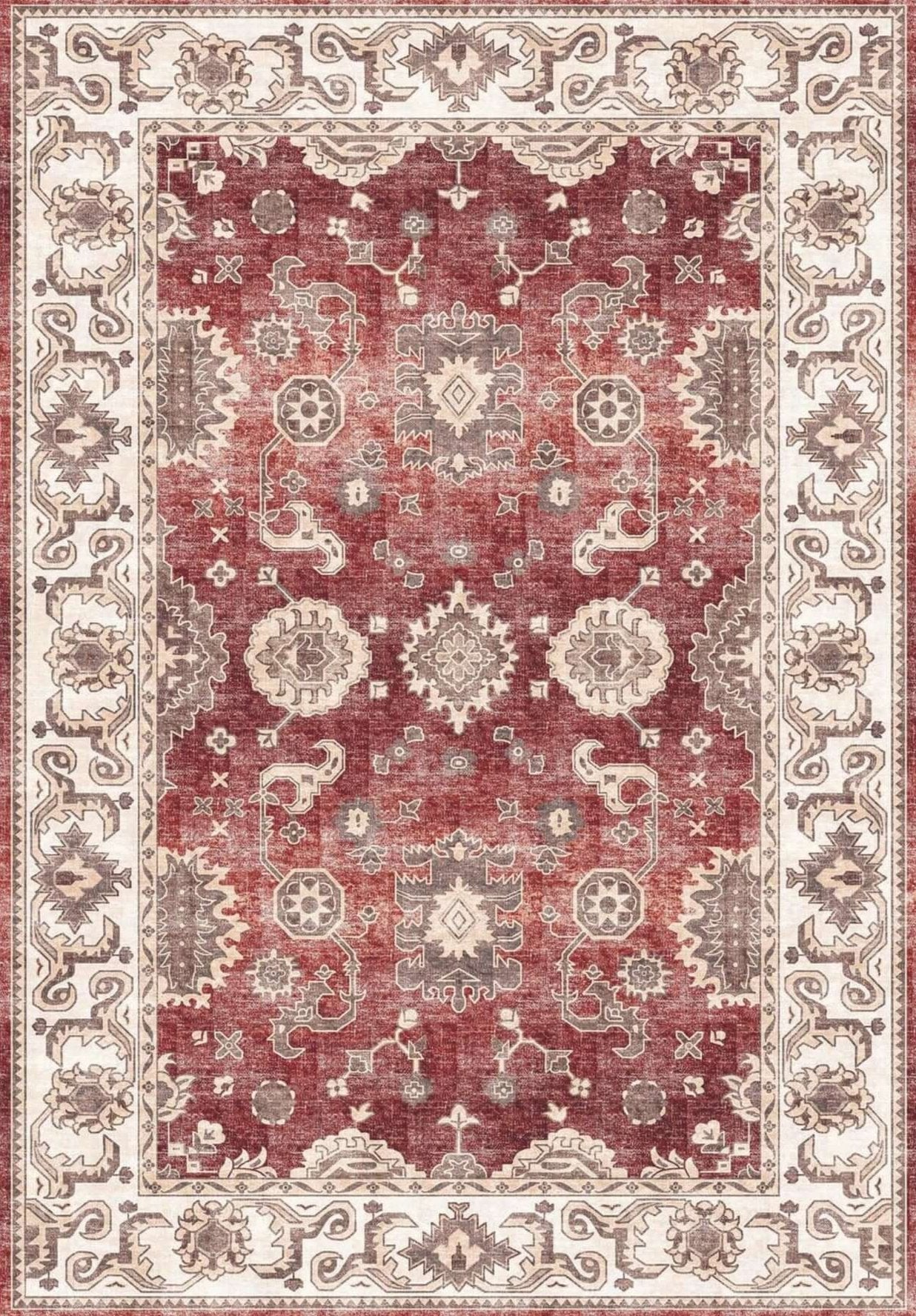 Jasru Vintage Washable Rug - Bargainia.com - 5060827251257 - SIL001007