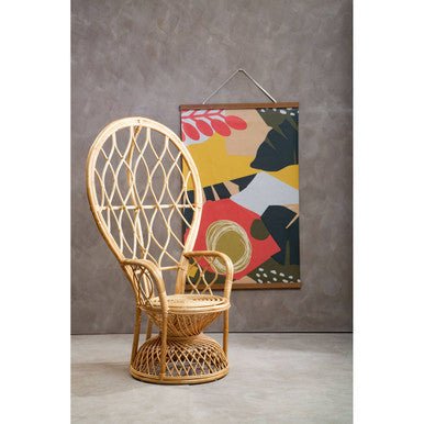 Java Natural Rattan Curved Chair - Bargainia.com - 5018705957364