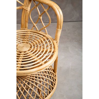 Java Natural Rattan Curved Chair - Bargainia.com - 5018705957364