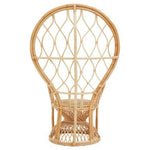 Java Natural Rattan Curved Chair - Bargainia.com - 5018705957364