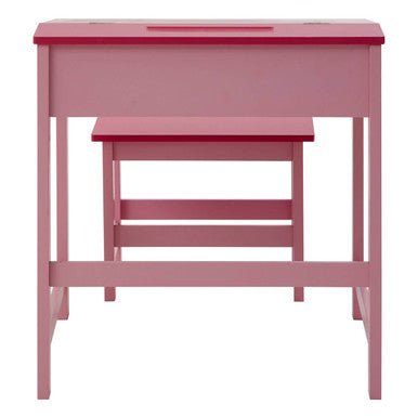 Jordan Childrens Pink Desk And Stool - Bargainia.com - 5018705693866