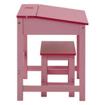 Jordan Childrens Pink Desk And Stool - Bargainia.com - 5018705693866