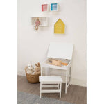Jordan Childrens White Desk And Stool - Bargainia.com - 5018705336534