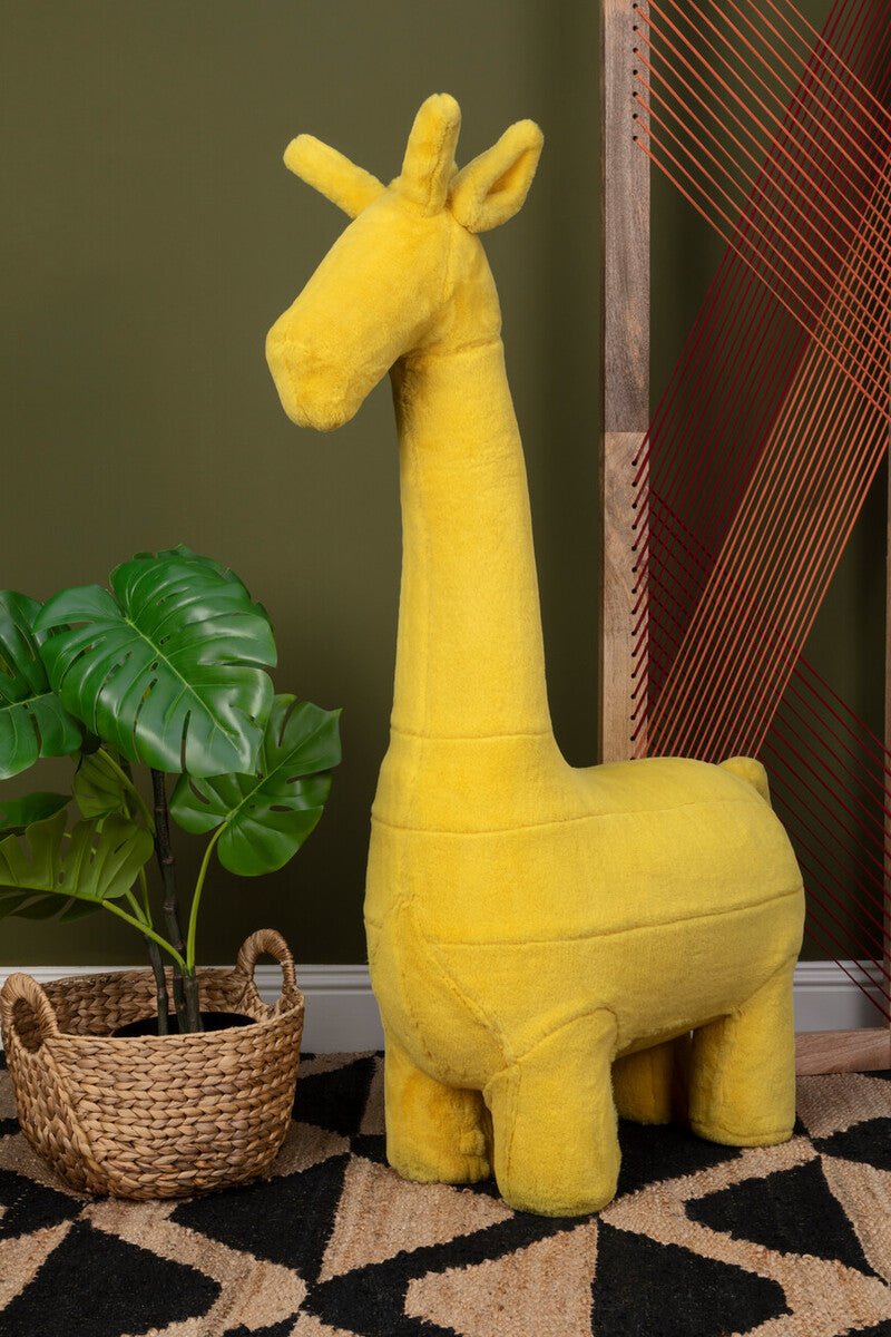 Jungle Safari Kids Yellow Giraffe Animal Stool - Bargainia.com - 5018705404219