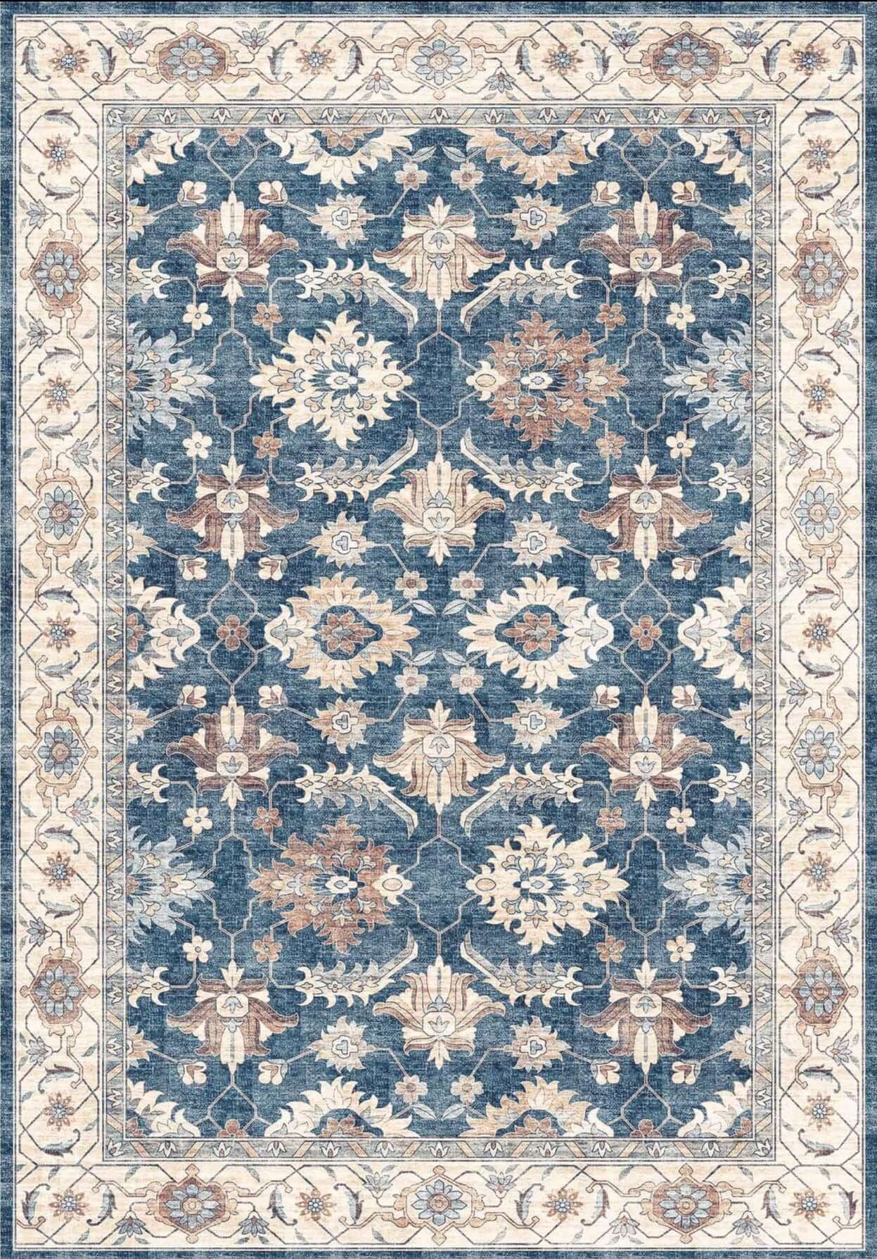 Jurdar Vintage Washable Rug - Bargainia.com - 5060827251226 - SIL001004