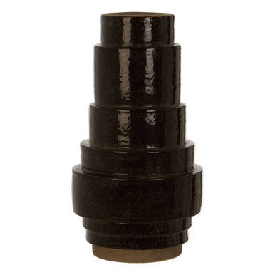 Kaga Black Earthenware Vase - Bargainia.com - 5018705455396