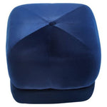 Kaia Midnight Blue Velvet Square Stool - Bargainia.com - 5018705963105