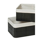 Kankyo Set Of Two Black Bamboo Storage Boxes - Bargainia.com - 5018705336770