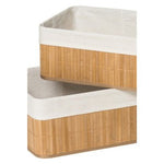 Kankyo Set Of Two Natural Bamboo Storage Boxes - Bargainia.com - 5018705336749