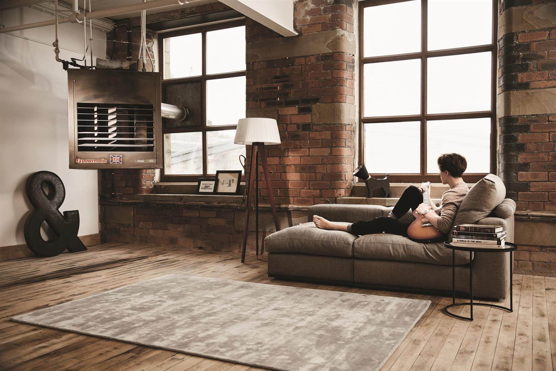 Karma Grey Solid Luxury Viscose Rug - Bargainia.com - 
